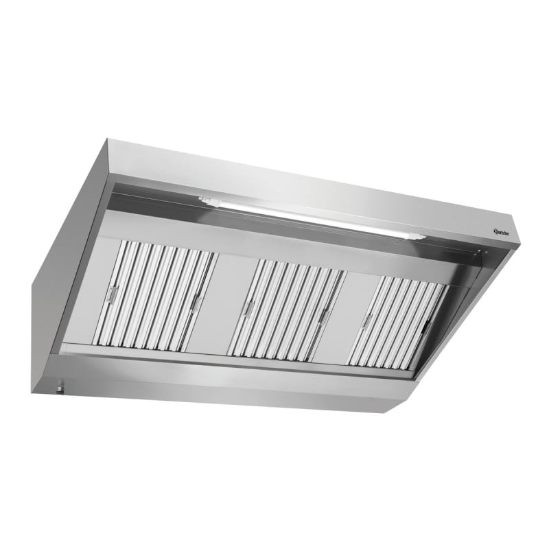 Seinämallinen liesituuletin moottorilla ja valaistuksella - L 1700 x S 900 mm - Bartscher