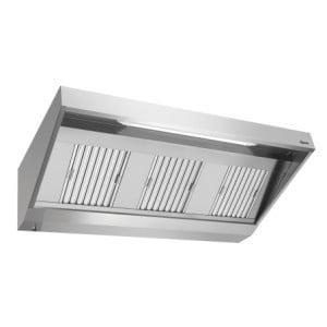 Seinälle asennettava liesituuletin moottorilla ja valaistuksella - L 1800 x S 900 mm - Bartscher