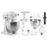 Valkoinen KitchenAid-yleiskone lisävarusteilla - 4,28 L - Bartscher