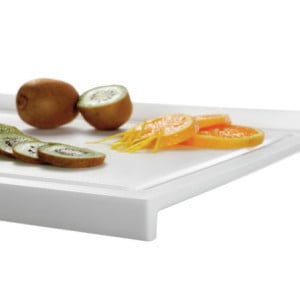 Skärbräda 415 x 300 mm - Vit - 10 mm Tjocklek - Bartscher