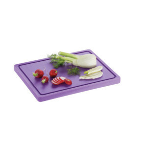 Skärbräda 325 x 265 mm - Lila - 20 mm Tjocklek - Bartscher