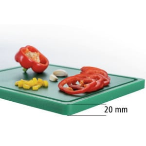 Leikkuulauta 325 x 265 mm - Vihreä - 20 mm Paksuus - Bartscher