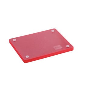 Leikkuulauta 325 x 265 mm - Punainen - 20 mm paksuus - Bartscher