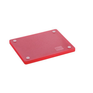 Skärbräda 325 x 265 mm - Röd - 20 mm Tjocklek - Bartscher