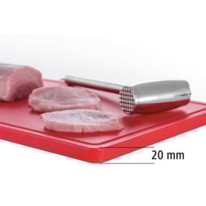 Skärbräda 530 x 325 mm - Röd - 20 mm Tjocklek - Bartscher