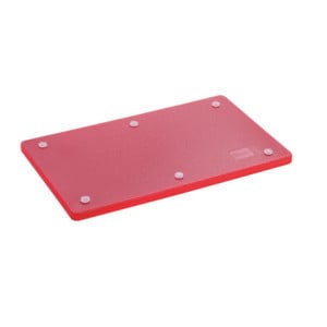 Skärbräda 530 x 325 mm - Röd - 20 mm Tjocklek - Bartscher