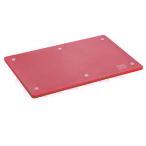 Skärbräda 600 x 400 mm - Röd - 16 mm tjock - Bartscher