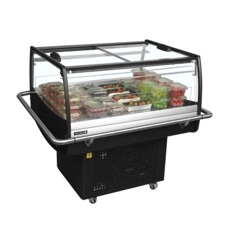 Réfrigérateur avec Couvercle Coulissant Vitré Plat - 105 L - TEFCOLD