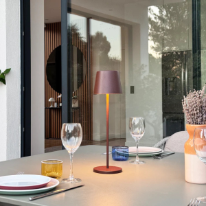 Touch Table Lamp Aluminum - Kelly Vintage - Lumisky