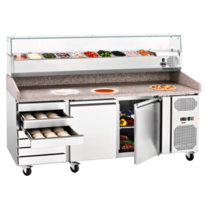 Saladette Kylbänk - 10 x GN 1/4