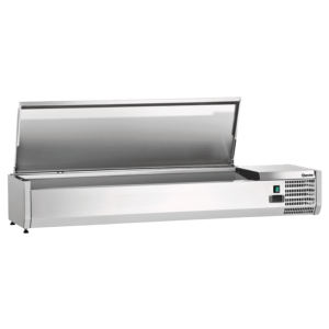 Saladette Kylbänk i Rostfritt Stål - 5 x GN 1/3 + 1 x GN 1/2