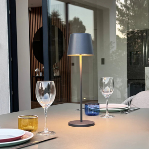 Touch LED-bordslampa Kelly Rock med laddningsplatta - Set om 6 - Lumisky