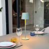 Touch LED-bordslampa Kelly Olive med laddningsbricka - Set om 6 - Lumisky
