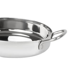 Plat i rostfritt stål bordsservering 150 mm - Gastronoble
