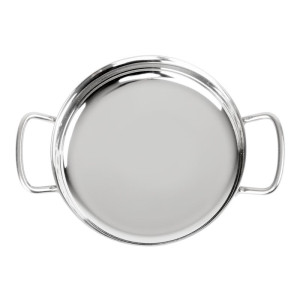 Plat i rostfritt stål bordsservering 150 mm - Gastronoble