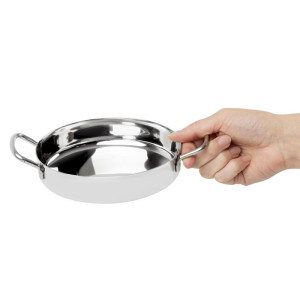 Plat i rostfritt stål bordsservering 150 mm - Gastronoble