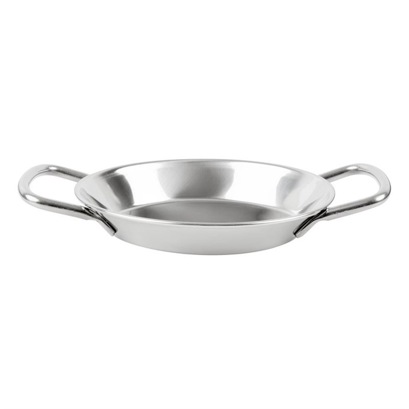 Mini Paellapannu ruostumattomasta teräksestä 120mm - Gastronoble
