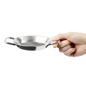 Mini Paellapannu ruostumattomasta teräksestä 120mm - Gastronoble