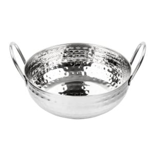 Plat Kadai Martelé en Inox Table Presentation 170 mm - Gastronoble