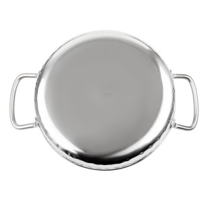 Plat i hamrad rostfritt stål för bordsservering 125mm - Gastronoble
