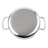 Plat i hamrad rostfritt stål för bordsservering 125mm - Gastronoble