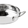 Plat i hamrad rostfritt stål för bordsservering 125mm - Gastronoble