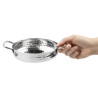 Plat i hamrad rostfritt stål för bordsservering 150mm - Gastronoble