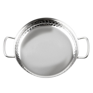 Plat en Inox Martelé Table Presentation 180mm - Gastronoble