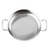 Plat en Inox Martelé Table Presentation 180mm - Gastronoble