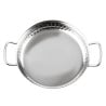 Plat i hamrad rostfritt stål för bordsservering 180mm - Gastronoble