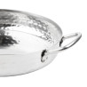 Plat i hamrad rostfritt stål för bordsservering 180mm - Gastronoble