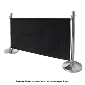Svart dukbarriär med fästen - Bolero - Fourniresto