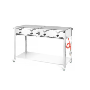 Kaasugrilli Suurikapasiteettinen Grill-Master Quattro - Merkki HENDI