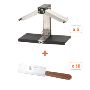 Pack Brezières Basalte och Racletteknivar - Tellier