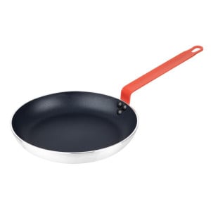 Teflon-pinnoitettu alumiininen tarttumaton paistinpannu, punainen kahva 240mm - Gastronoble