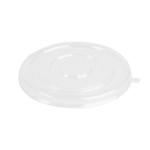 PET-lock Fiesta återvinningsbara lock för skålar på 400/500 ml - Paket med 50 - Gastronoble