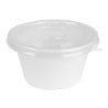 PET-lock Fiesta återvinningsbara lock för skålar på 400/500 ml - Paket med 50 - Gastronoble