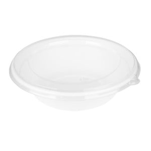 PET-lock Fiesta återvinningsbara lock för Poke Bowls 682 och 909 ml - Paket med 50 - Gastronoble