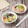 PET-lock Fiesta återvinningsbara lock för Poke Bowls 682 och 909 ml - Paket med 50 - Gastronoble