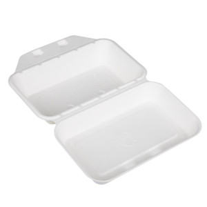 Komposterbara livsmedelsbrickor i bagasse Fiesta 400x335mm - Paket med 200 - Fiesta Green