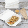 Komposterbara livsmedelsbrickor i bagasse Fiesta 400x335mm - Paket med 200 - Fiesta Green