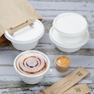 Bolsit Bagasse Fiesta Kompostoituva 900 ml - 50 kpl - Gastronoble