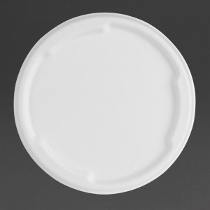 Komposterbara lock i bagasse Fiesta för skålar på 750/900 ml - Paket med 50 - Gastronoble