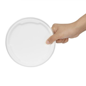 Komposterbara lock i bagasse Fiesta för skålar på 750/900 ml - Paket med 50 - Gastronoble