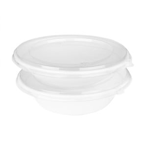 Poke-skålar i Bagasse Fiesta Komposterbar 682ml - Paket med 50 - Gastronoble