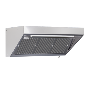 Hotte Snack 700 Led Sans Moteur Dynasteel - Pituus 1400 mm, Inox AISI304