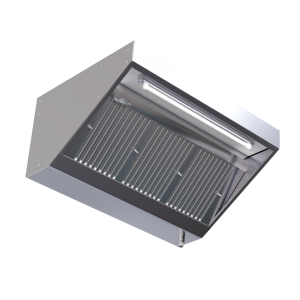 Hotte Snack 700 Led Sans Moteur Dynasteel - Pituus 1400 mm, Inox AISI304