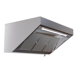 Hotte Snack 700 Led Sans Moteur Dynasteel - Pituus 1400 mm, Inox AISI304