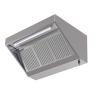 Hotte Snack 700 Led Sans Moteur Dynasteel - Pituus 1400 mm, Inox AISI304