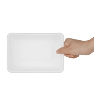 Kompostoituvat bagassiruoka-astiat 650 ml - 100 kpl - Gastronoble